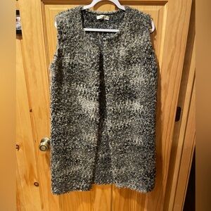 Cocogio Italy Wool Blend
Marled Longline Open Cardigan size L